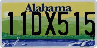 AL license plate 11DX515