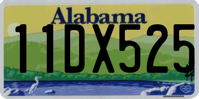 AL license plate 11DX525