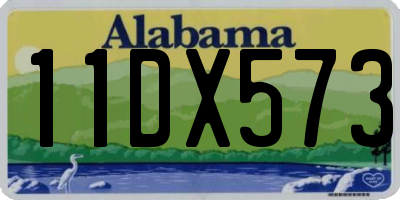 AL license plate 11DX573
