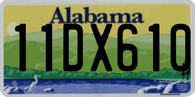 AL license plate 11DX610