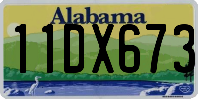 AL license plate 11DX673
