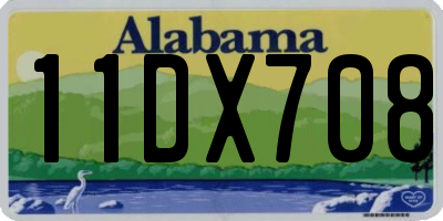 AL license plate 11DX708