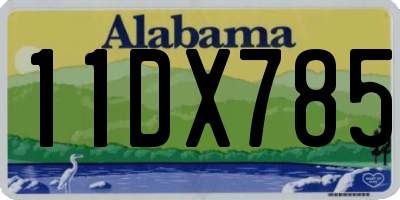 AL license plate 11DX785