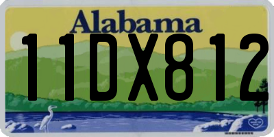 AL license plate 11DX812