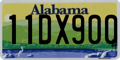 AL license plate 11DX900