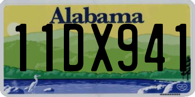 AL license plate 11DX941