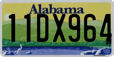 AL license plate 11DX964