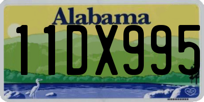 AL license plate 11DX995