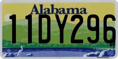 AL license plate 11DY296