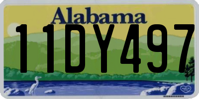 AL license plate 11DY497