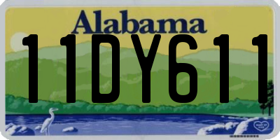AL license plate 11DY611