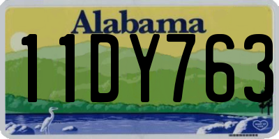 AL license plate 11DY763