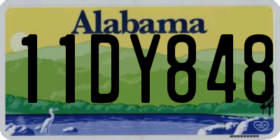 AL license plate 11DY848