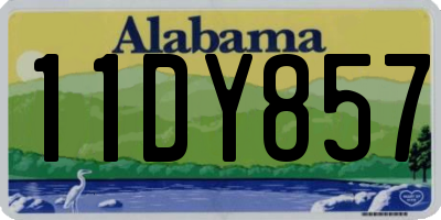 AL license plate 11DY857