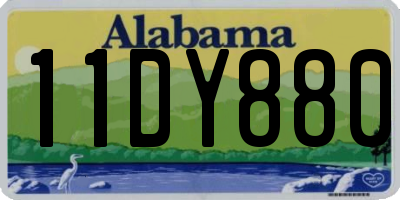 AL license plate 11DY880