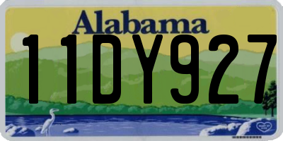 AL license plate 11DY927