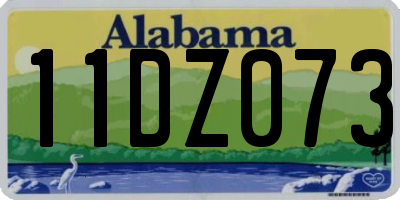 AL license plate 11DZ073