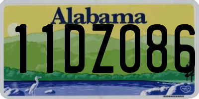 AL license plate 11DZ086