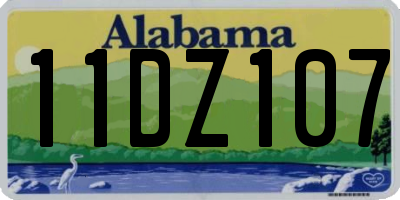 AL license plate 11DZ107