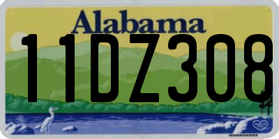 AL license plate 11DZ308