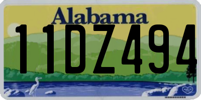 AL license plate 11DZ494