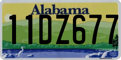 AL license plate 11DZ677
