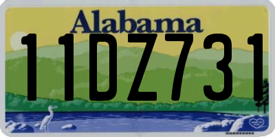 AL license plate 11DZ731