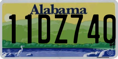 AL license plate 11DZ740