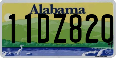 AL license plate 11DZ820