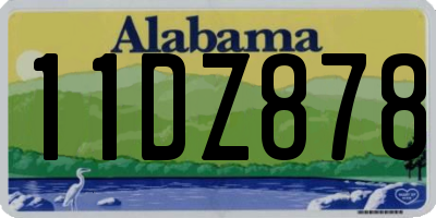 AL license plate 11DZ878