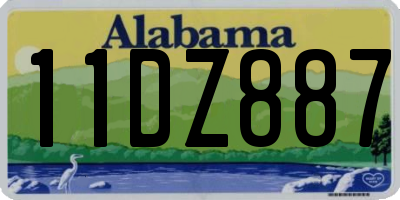 AL license plate 11DZ887