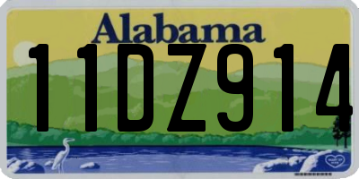 AL license plate 11DZ914