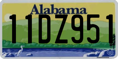 AL license plate 11DZ951