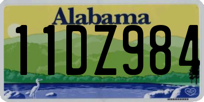 AL license plate 11DZ984