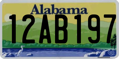 AL license plate 12AB197