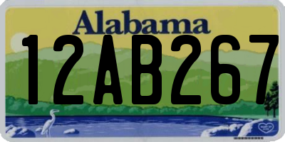AL license plate 12AB267