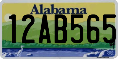 AL license plate 12AB565