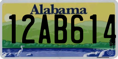 AL license plate 12AB614