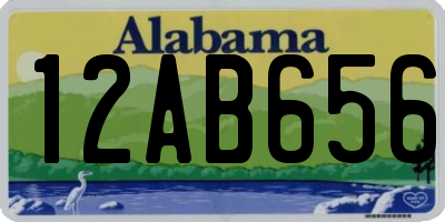 AL license plate 12AB656