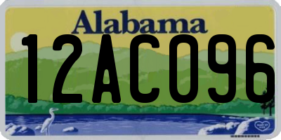 AL license plate 12AC096