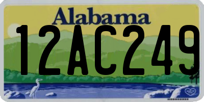 AL license plate 12AC249
