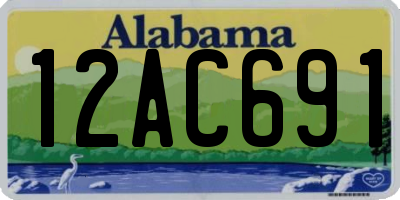 AL license plate 12AC691