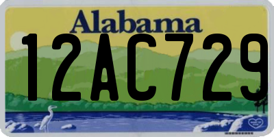 AL license plate 12AC729