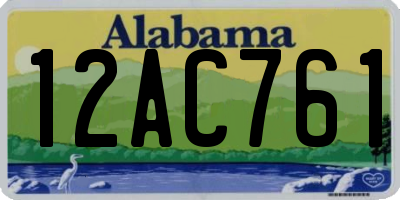 AL license plate 12AC761