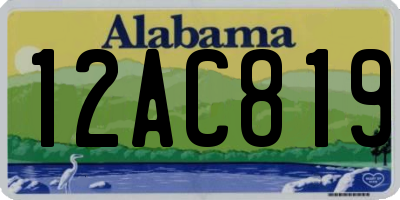 AL license plate 12AC819