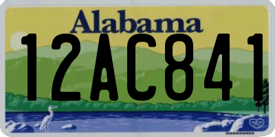 AL license plate 12AC841