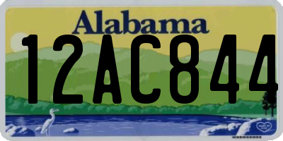 AL license plate 12AC844