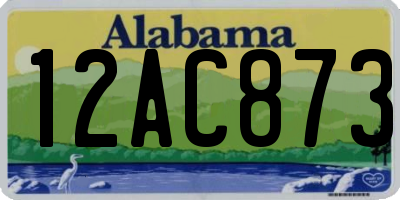 AL license plate 12AC873