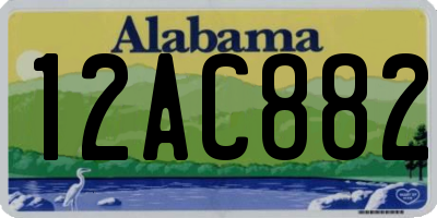 AL license plate 12AC882