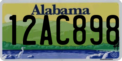 AL license plate 12AC898